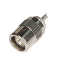 Uhf Pl259 Antenna Twist-on Plug Male Coaxial Straight Connector For Rg58 Rg59 Rg213 Cable